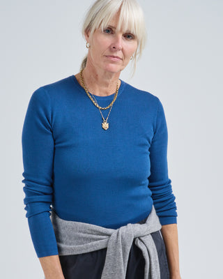 feather weight ribbed sweater crewneck pullover