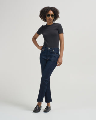 feather weight viscose neoprene short sleeve tee