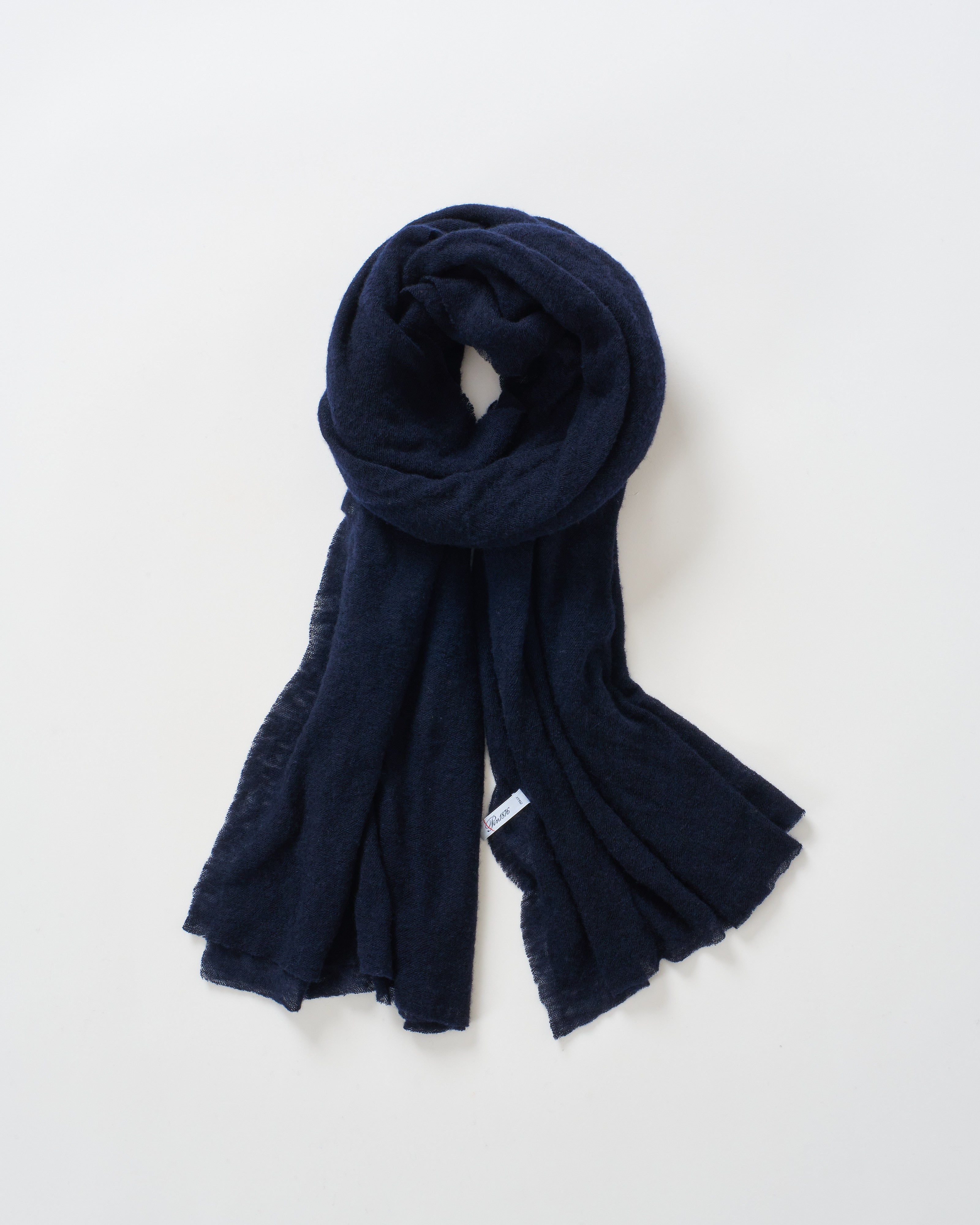 Botto Giuseppe/Pin 1876 Felted Cashmere Scarf Navy