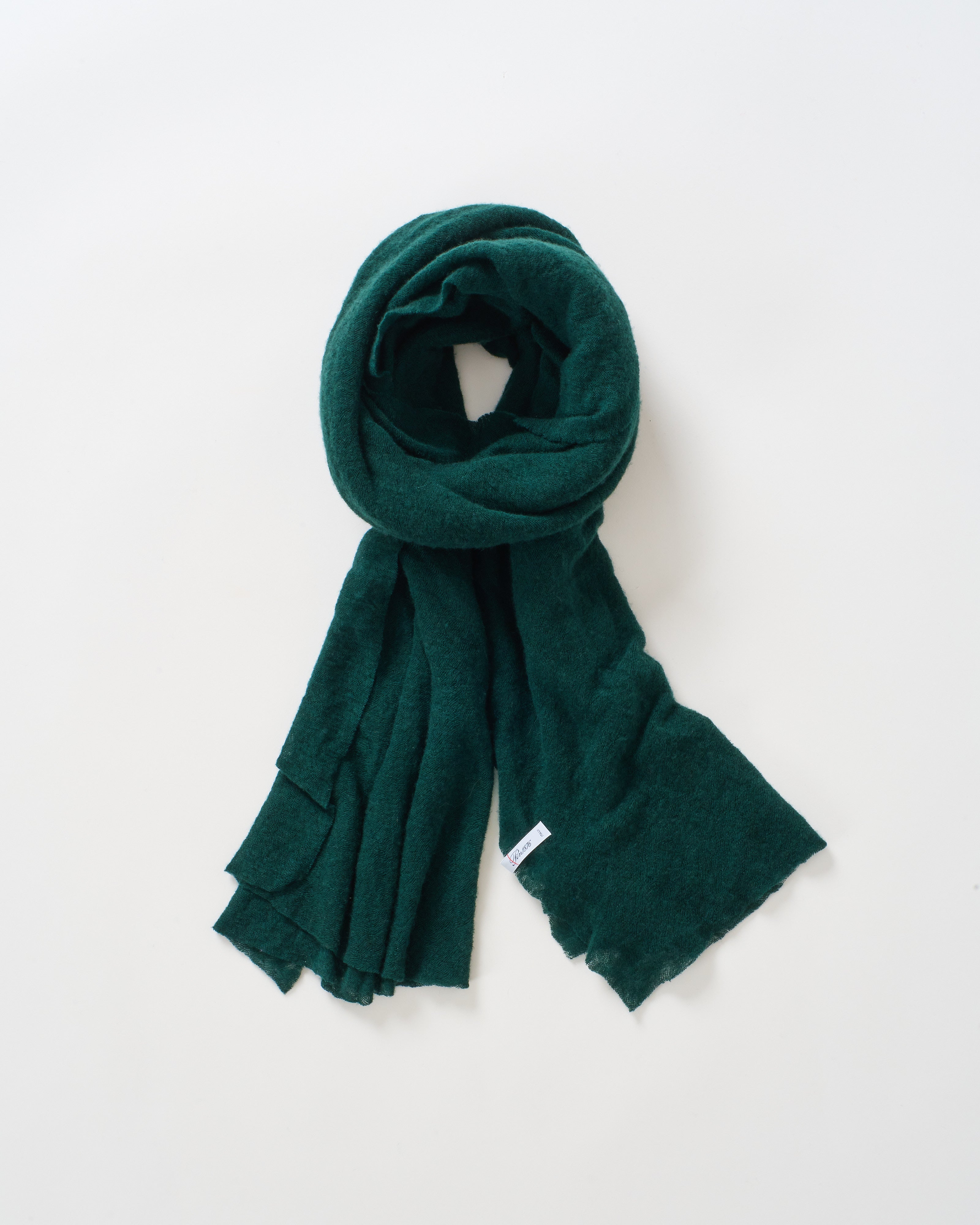 Botto Giuseppe/Pin 1876 Felted Cashmere Scarf Pine Green