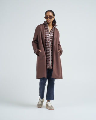 felted wool and nylon ultralight 3 in 1 coat
