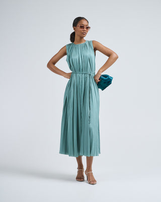 fianna pleated midi dress