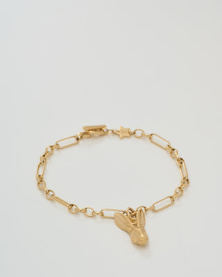 figaro bracelet with hare charm