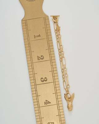 figaro bracelet with hare charm