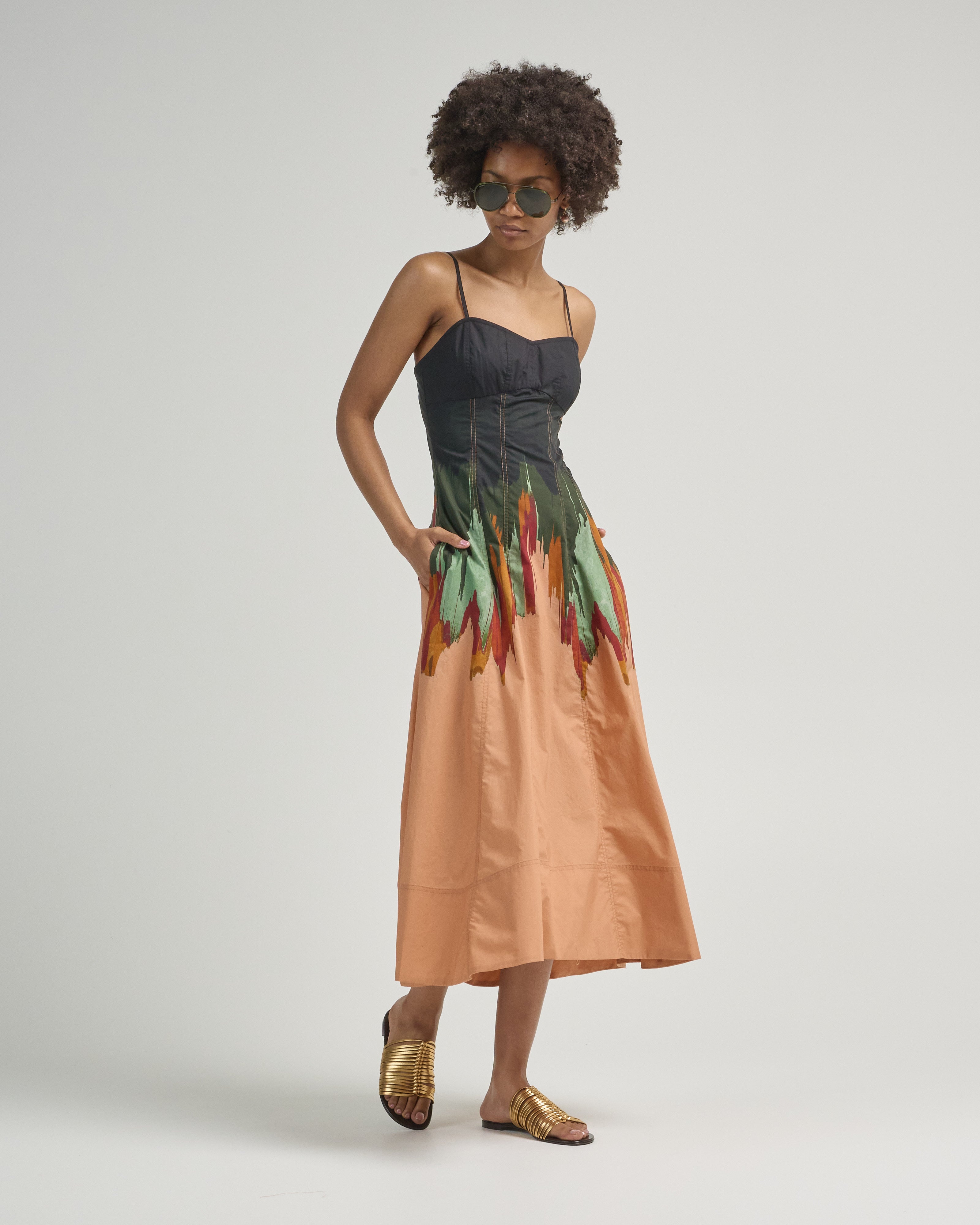 fiora cami cotton dress