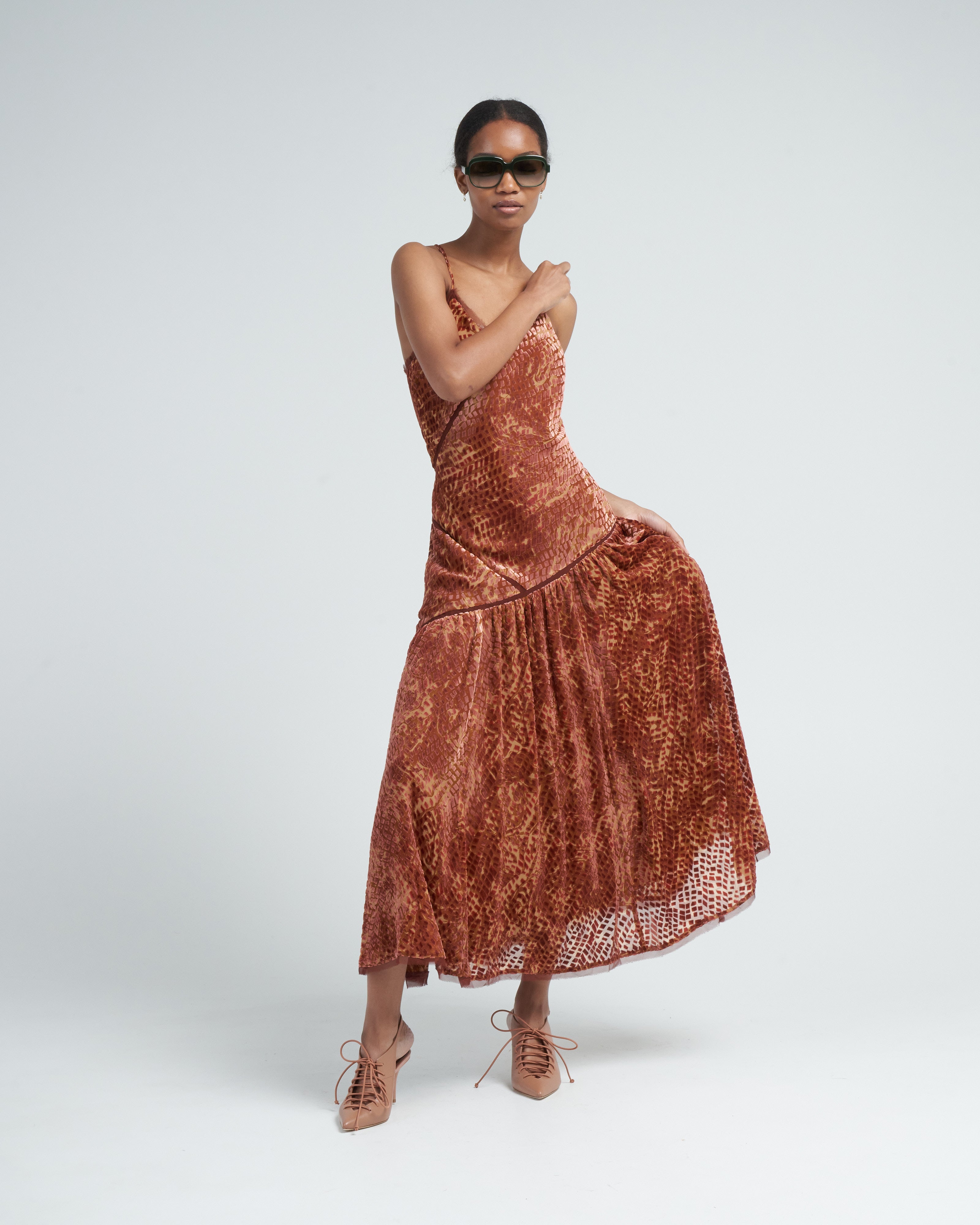 ulla johnson burnt orange dress Valeria Gown by Ulla Johnson
