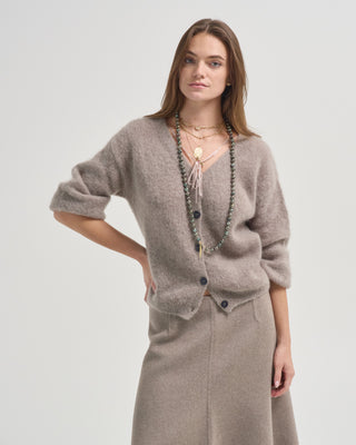 fluffy cardigan