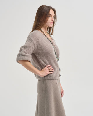fluffy cardigan