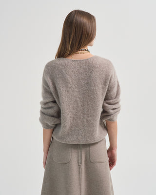 fluffy cardigan