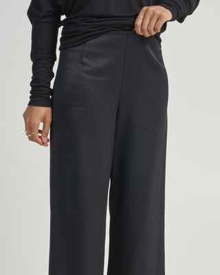 fluid satin trouser