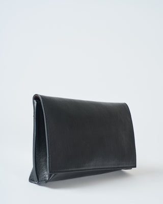 foldover clutch leather