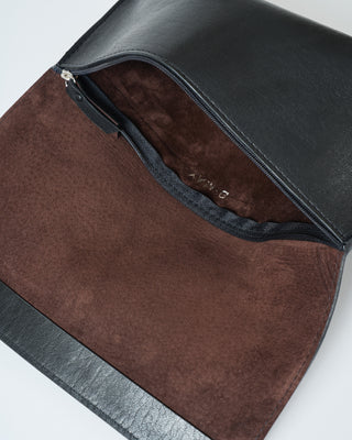 foldover clutch leather