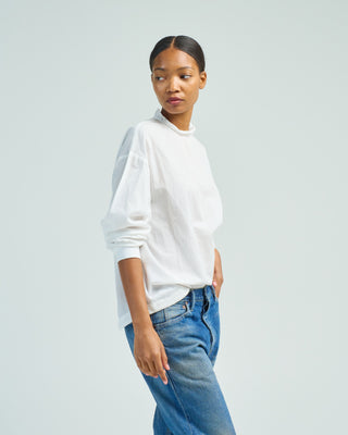 frill collar shirt