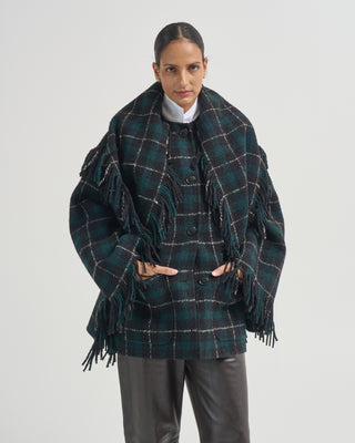 fringed scarf jacket
