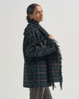 fringed scarf jacket