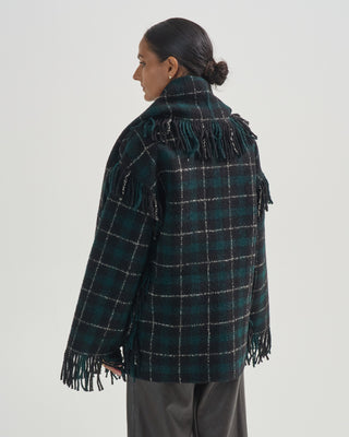 fringed scarf jacket