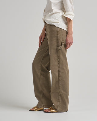 garment wash stretch twill slouchy carpenter jean