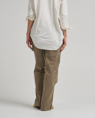 garment wash stretch twill slouchy carpenter jean