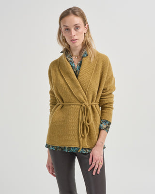 gigham seed cardigan