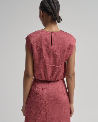 gisella satin crop top