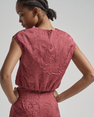 gisella satin crop top