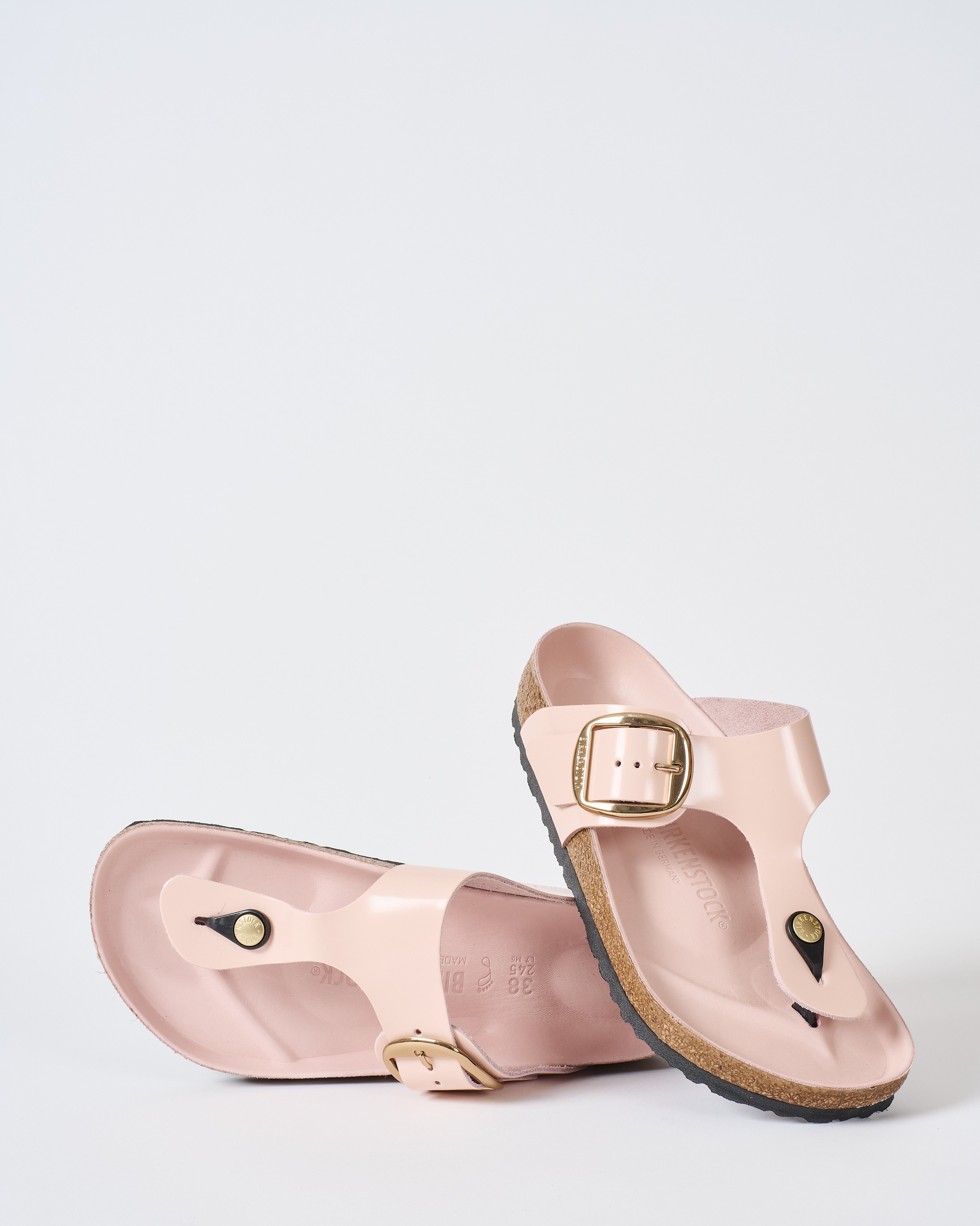 Birkenstock Gizeh Big Buckle High Shine Light Rose Leather