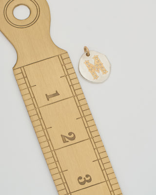 glyph letter pendant m