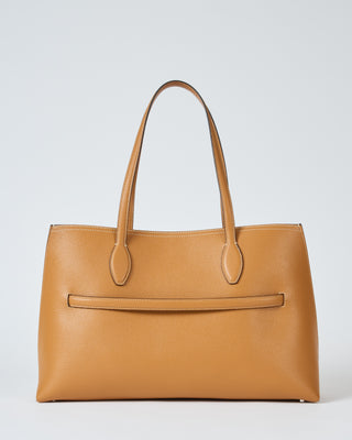 grained leather lounge tote