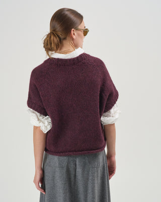 half sleeve loose pullover sweater