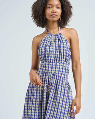 rosie assoulin halter in the name of love dress Rosie Assoulin - Halter in the Name of Love Gingham Midi Dress - Green - US 10