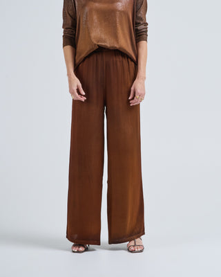 hand painted stretch silk palazzo pants