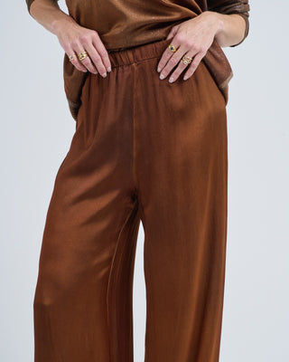 hand painted stretch silk palazzo pants
