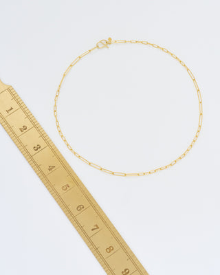handmade mixed large/small link gold chain