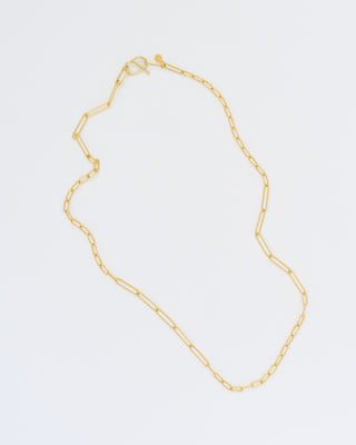 handmade mixed large/small link gold chain