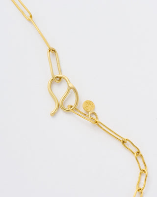 handmade mixed large/small link gold chain