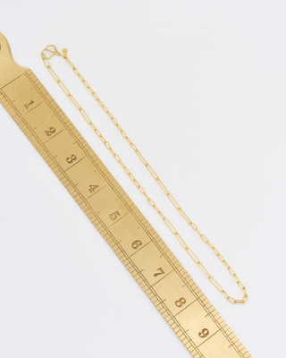 handmade mixed large/small link gold chain