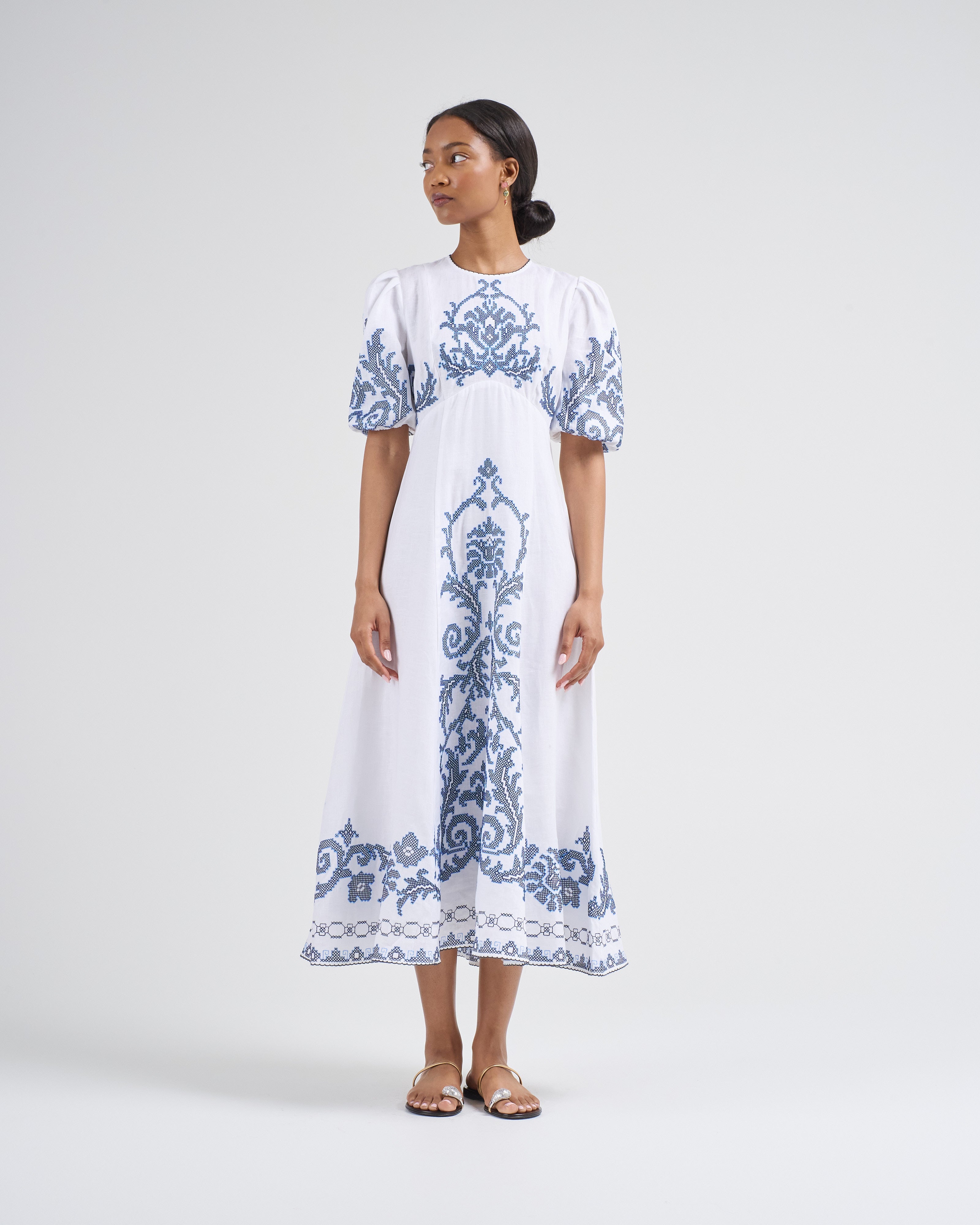 alemais play embroidered midi dress alemais play embroidered midi dress Marjorelle Embellished Midi Dress