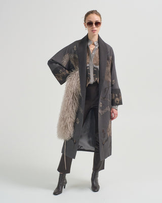 wind dancer, heaven caller wool wrap coat