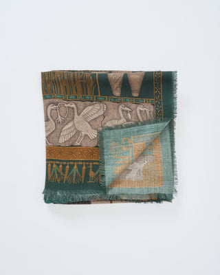 heralds of horus wool/silk square scarf