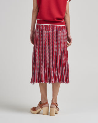 heringbone knit skirt