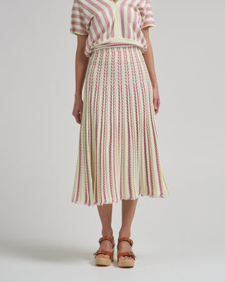 heringbone knit skirt