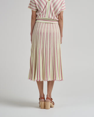 heringbone knit skirt
