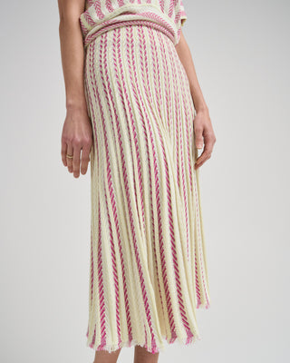 heringbone knit skirt