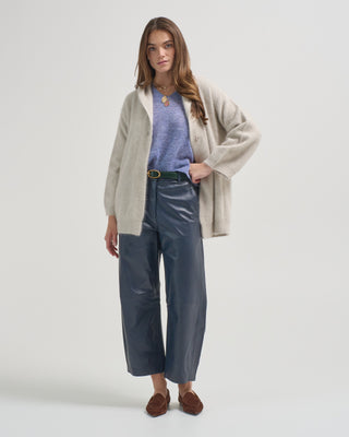 hooded cardigan