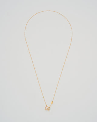 hung gold necklace