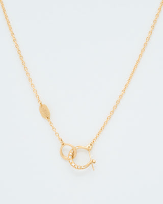 hung gold necklace