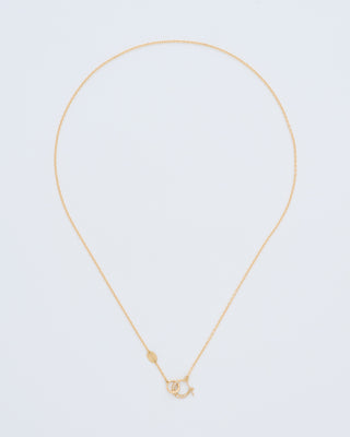 hung gold necklace