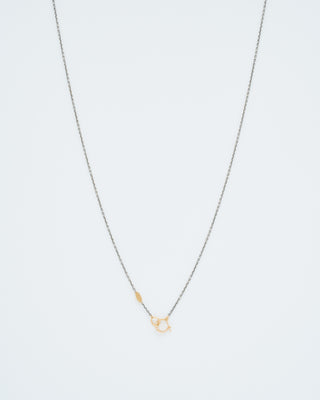 hung silver necklace