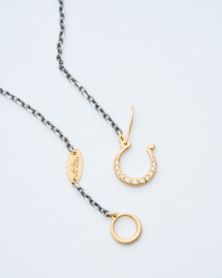 hung silver necklace