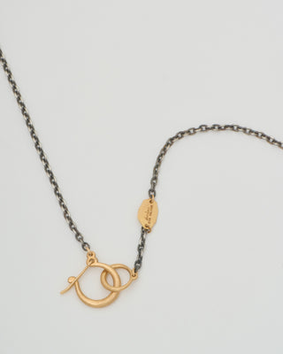 hung silver necklace
